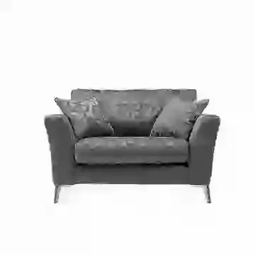 Elegant Fabric Cuddle Sofa